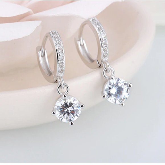 NEW 925 Sterling Silver Drop Earrings - Picture 2 of 12